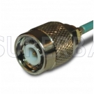 TNC Male Plug Solder Straight Connector 50 Ohm for 0.085" Semi-Rigid Cable