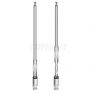 Superbat Telescopic BNC Male 76-108MHz Swivel Antenna for TV FM Radio Scanners Remote Receivers