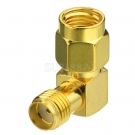 Superbat SMA female jack to RP-SMA plug male (female pin) RA connector adapter