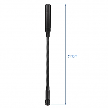 High Gain Ham Radio Antenna VHF UHF 136-174mhz 400-520mhz Amateur Walkie Talkie CS Tactical Gooseneck Antennas Compatible with Wouxun Baofeng BF-F8HP UV-5R UV-82 BF-888S