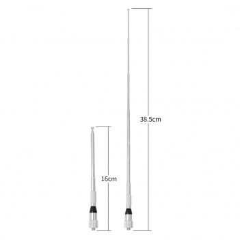 Dual Band VHF UHF Ham Radio Antenna Handheld Amateur 136-174 400-470 MHz 5 Section Telescopic High Gain Antennas for Wouxun Baofeng BF-F8HP UV-5R UV-82 BF-888S