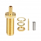 RP-SMA Jack (male pin) Crimp Connector with long thread length 15mm for RG174 RG316 LMR100