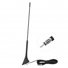 Universal Car Stereo FM AM Radio Antenna - 13.8 in Roof Mount Vehicle FM Radio Replacement Antenna with Mount Base