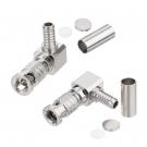 HD BNC Connector HD BNC Straight Crimp Plug Belden 1855A 4855A 75 Ohm Gold Plated Nickel Plated Copper ROHS Compliant