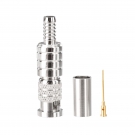 Superbat HD-BNC High-Density BNC Male Crimp Connector 75 Ohm Micro BNC SDI Connector for Mini RG59 Belden Riser 1855A 6G-SDI 4K UHD HD Video Camera Coaxial Cable