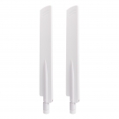2 PCS White 2400-2500/5150-7125MHz RP-SMA WiFi 6E Antenna Multiband 2.4G/5G/6G Router PCIE card wireless card antenna