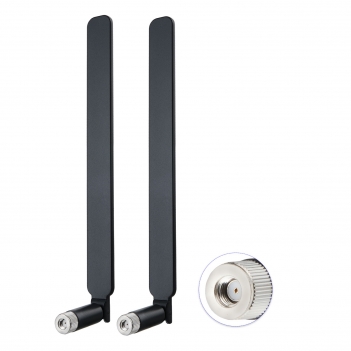 2.4G 5.8G Dual Band 12dBi Omnidirectional RP SMA Male Stick Antenna Pack Of 2