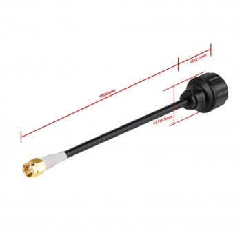 High Gain SMA Male Long Range Antenna 5.8GHZ FPV Antenna 5dBi Suitable for Remote Control Drones FPV Racing Drone Fatshark Goggles(2 PCS)