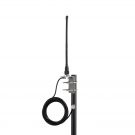 Soft Whip CB Antenna 27MHz with PL259 UHF BNC Male 16.5ft RG58 Coaxial Cable for Uniden Bearcat Cobra Galaxy Mobile Radio - Stainless Steel Mount