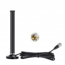 Vehicle Mobile Ham Radio Antenna  Dual Band VHF UHF 136-174MHz 400-470MHz Magnetic Base Mount  Fiberglass Antenna PL259 Male Connector for Car Marine Amateur Radio