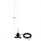 VHF UHF 144/430MHz Mobile Radio Antenna Dual Band 136-174MHz 400-470MHz Vehicle Ham Radio NMO Mount Antenna for Car Truck Ham Radio Mobile Radio Amateur Radio Two Way Radio Marine VHF Radio