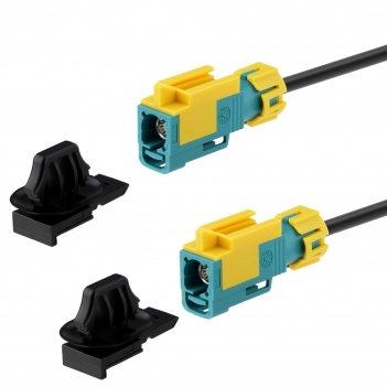 IP67 Waterproof FAKRA Waterblue Female Code Z connector for RG316, RG174 Cable