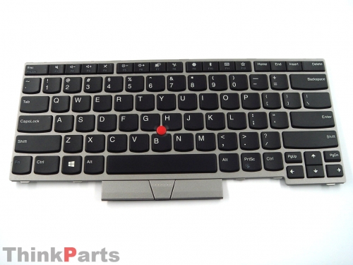 New/Original Lenovo ThinkPad E480 E490 14.0" US Keyboard  Non-Backlit 01YN300 01YN380 Silver