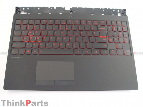 New/Original Lenovo Legion Y7000 -2019 15.6" Palmrest Upper case with Red backlit Keyboard