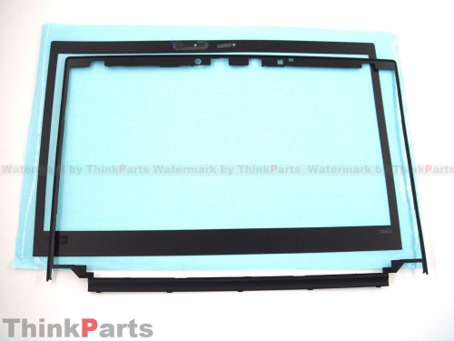 New/Original Lenovo ThinkPad T480S 14.0" Lcd front bezel frame and sheet for IR Camera