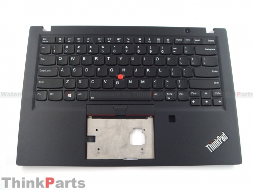 New/Original Lenovo ThinkPad T490S T495S 14.0" Palmrest US Backlit  Keyboard Bezel with fingerprint Hole 02HM280