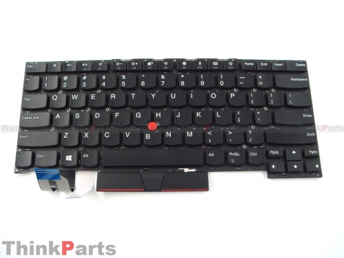 New/Original Lenovo ThinkPad T490S T495S US Keyboard Non-backlit without Frame 02HM424