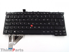 New/Original Lenovo ThinkPad X1 Carbon 3rd Gen 14.0" ES SPA Spanish Keyboard  MQ6-ES without Bezel