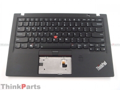 New/Original Lenovo ThinkPad X1 Carbon 5th Gen Palmrest US Keyboard Bezel 01LX508 with fingerprint