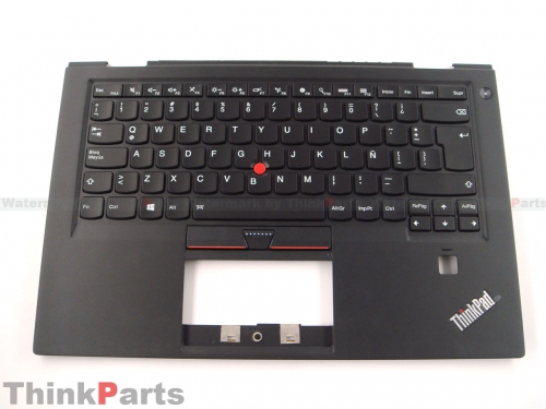 New/Original Lenovo ThinkPad X1 Carbon 4th Gen 14" Palmrest LAS-Spanish Keyboard Bezel