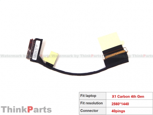 New/Original Lenovo ThinkPad X1 Yoga 1st Gen Lcd eDP Cable for WQHD 40pings 00JT849