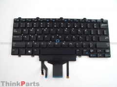 New/Original Dell Latitude E5450 E5480 E7450 E7470 Keyboard US Backlit Point 0D19TR