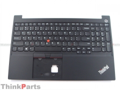 New/Original Lenovo ThinkPad E15 Gen 2 (20T8,20T9) 15.6" Palmrest US Non-backlit Keyboard Bezel with fingerprint 5M10W64550 