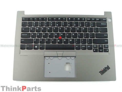 New/Original Lenovo ThinkPad E14 Gen 1 20RA 20RB 14.0" Palmrest US Non-Backlit Keyboard Bezel Silver