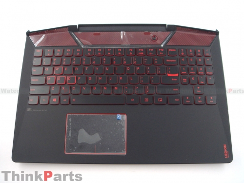 New/Original Lenovo Legion Y720-15IKB 15.6" Palmrest US RED backlit Keyboard Bezel 5CB0N67243