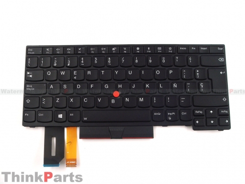 New/Oirginal Lenovo ThinkPad T480S T490 T495 P43S 14.0" SPA Spanish Backlit Keyboard 01YP370