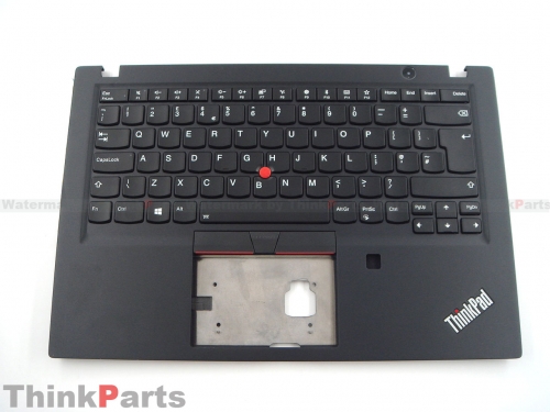 New/Original Lenovo ThinkPad T490S T495S 14.0" Palmrest Latin Spanish Backlit Keyboard Bezel with fingerprint hole