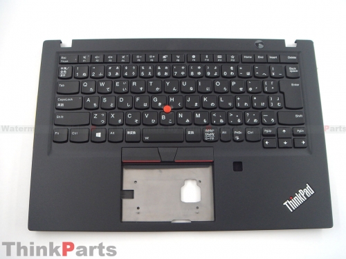 New/Original Lenovo ThinkPad T490S T495S 14.0" Palmrest JAP Backlit Japanese Keyboard Bezel with fingerprint hole