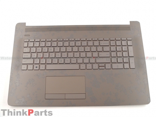 New/Original HP 17-BY 17-CA 17T-BY 17Z-BY 17Z-CA 17.3" Top cover Palmrest Keyboard bezel US Non-Backlit Gold L26986-001