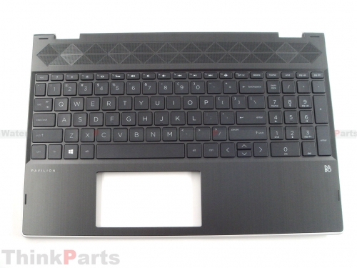 New/Original HP Pavilion X360 15-CR 15T-CR 15.6" Palmrest US Backlit Keyboard Bezel Silver