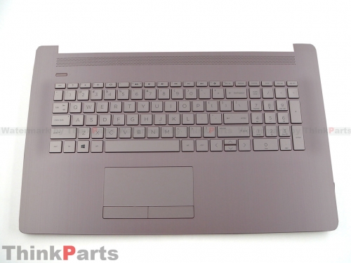 New/Original HP 17-BY 17T-BY 17Z-BY 17Z-CA 17.3" Top cover Palmrest Keyboard bezel US Non-Backlit Pink