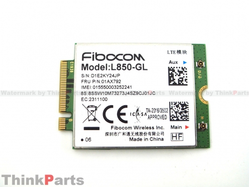 New/Original Lenovo ThinkPad Wireless WWAN 4G L850-GL CMB FBC Card 01AX792 01AX786