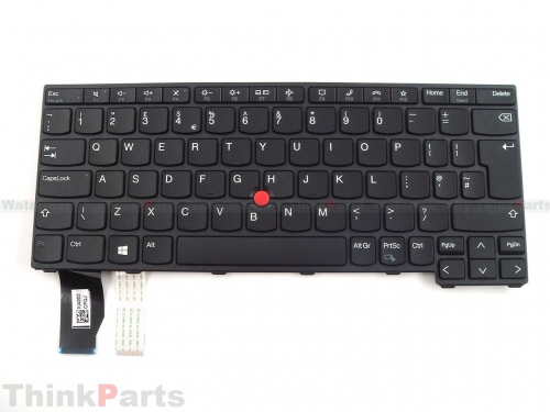 New/Original Lenovo ThinkPad X13 Gen 2 2th Keyboard UK English Non-backlit 5N21A21943 black