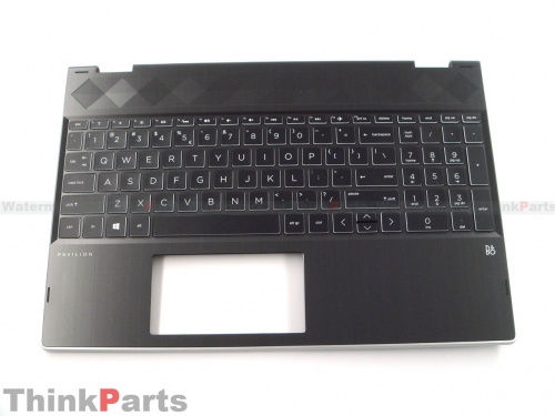 New/Original HP PAVILION X360 15-CR, X360 15T-CR 15.6" Palmrest Keyboard Bezel US backlit