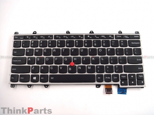 New/Original Lenovo ThinkPad Yoga 260 12" US English Keyboard Backlit 00UR671 Silver