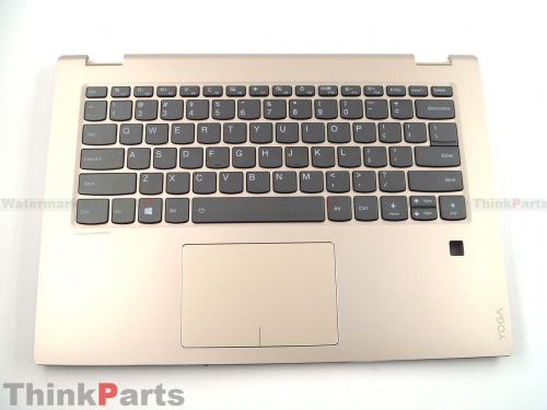 New/Original Lenovo ideapad yoga 520-14IKB 14.0" Palmrest us Backlit keyboard bezel Gold