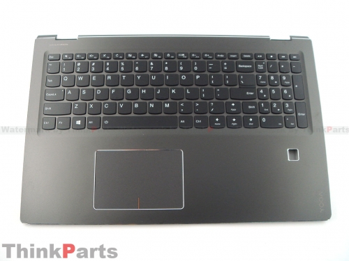 New/Original Lenovo ideapad Yoga 510-15ISK 15.6" Palmrest US backlit keyboard bezel fingerprint hole