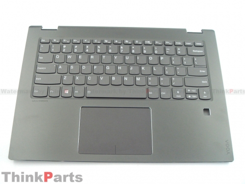New/Original Lenovo ideapad Yoga 520-14IKB 14.0" Palmrest US layout backlit Keyboard bezel fingerprint hole