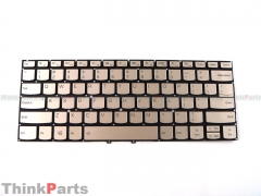 New/Original Lenovo Yoga C930-13IKB Glass 13.3" Backlit US Keyboard MC Golden without Palmrest