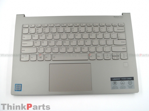 New/Original Lenovo Yoga C930-13IKB Glass 13.3" Upper Case Palmrest Keyboard bezel US backlit MC-Gold