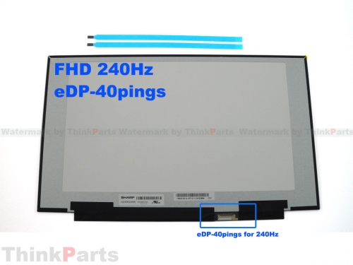 New/Original Laptop 15.6" FHD IPS 240Hz Lcd screen 40-pings LQ156M1JW08 LQ156M1JW03