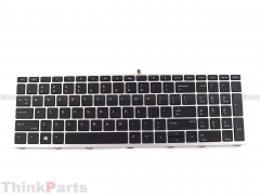 New/Original HP ProBook  650 G4 650 G5 15.6" US Backlit Keyboard Silver L09593-001