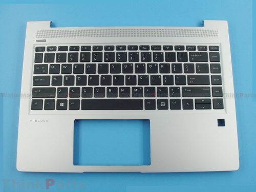 New/Original HP ProBook 440 445 G6 G7 14.0" Palmrest US Keyboard Bezel w/Backlit L65224-001 Silver
