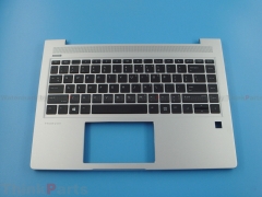 New/Original HP ProBook 440 445 G6 G7 14.0" Palmrest US Keyboard Bezel Non-Backlit L65225-001 Silver