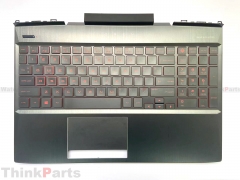 New/Original HP OMEN 15-DC 15T-DC TPN-Q211 15.6" Palmrest Bezel US Red-Backlit Keyboard L24369-001
