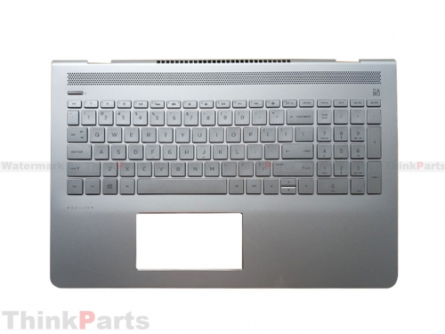 New/Original HP Pavilion 15-CD 15T-CD TPN-Q190 15.6" Palmrest Bezel US Non-Backlit Keyboard 926858-001